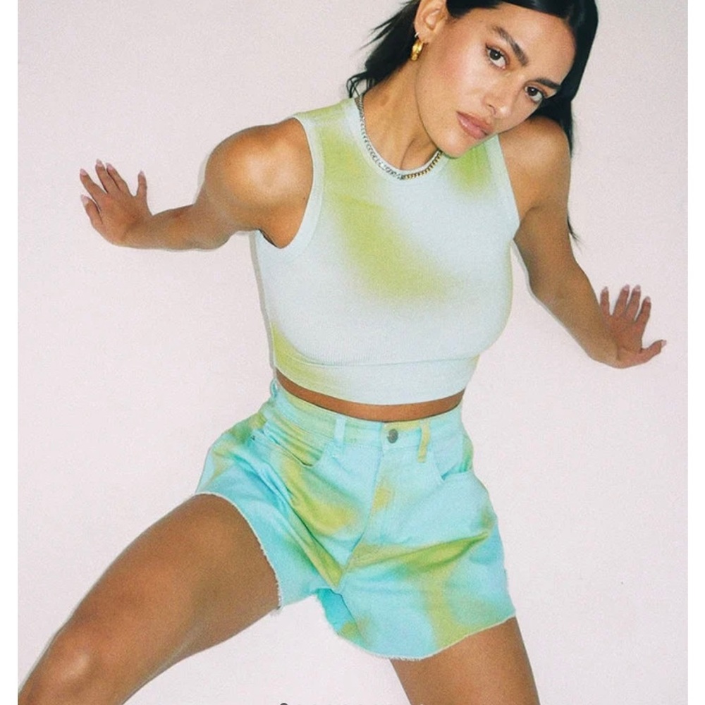 NWT Flare Denim Short